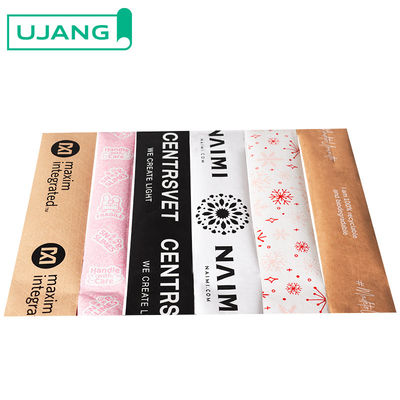 Экологически чистый логотип на заказ, печатная самоклеящаяся Kraft Paper Tape, упаковочная лента