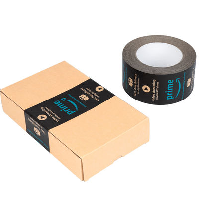 Custom Logo Brown Packaging Water Activated Gummed Thread Reinforced Wet Kraft Paper Adhesive Tape Roll for Packing Black (Логотип на заказ) Кальцийная лента для упаковки черная