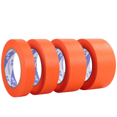 60-Day UV Resistant Washi Masking Tape – Orange Painters Tape For Outdoor Painting, Clean Removal, No Residue On Cars, Walls & Wood